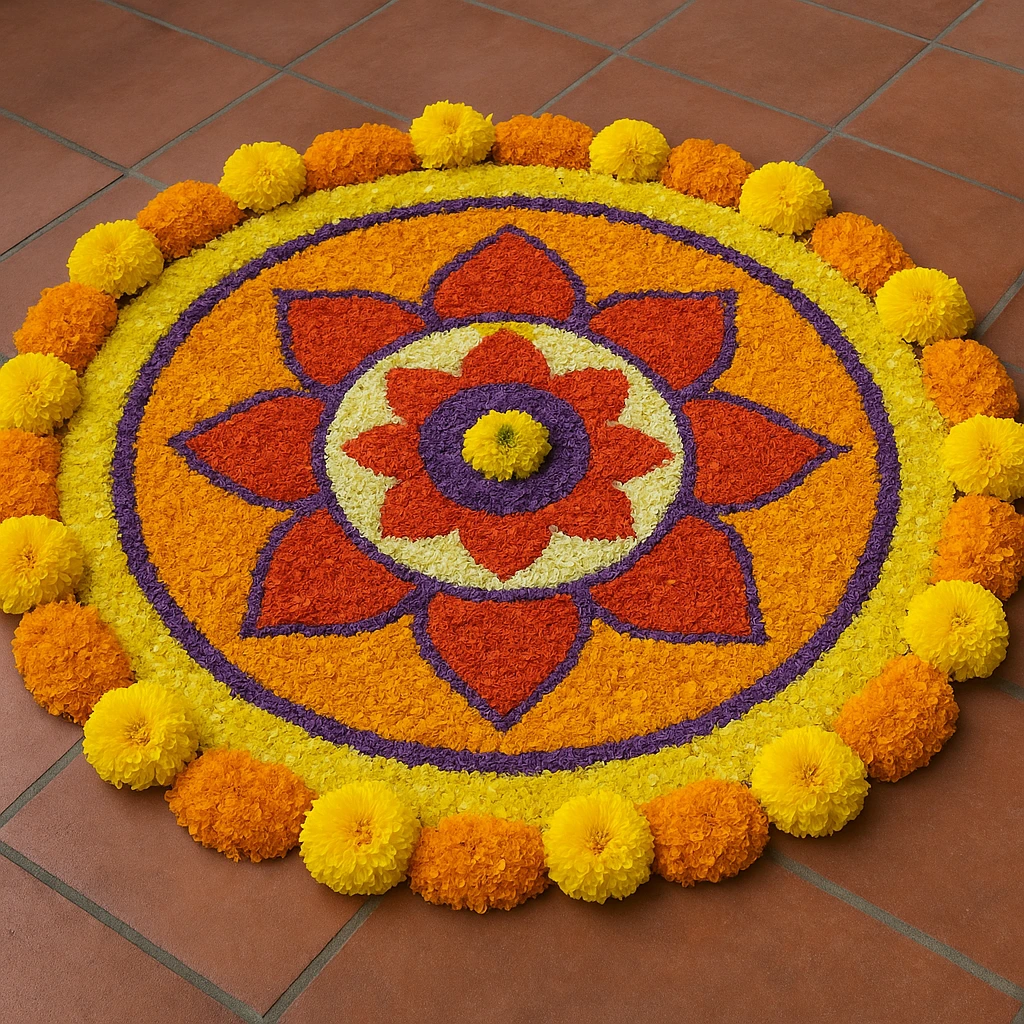 Onam pookalam